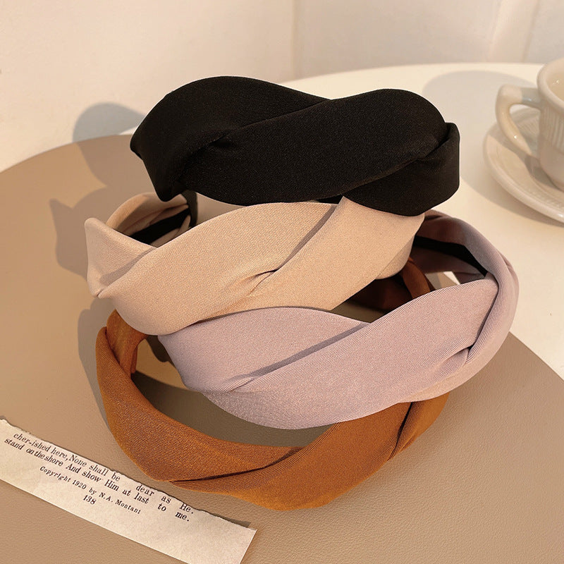 Wholesale French retro elegant high top twist headband
